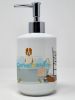 Central Asian Shepherd Dog in Bathtub Ceramic Soap Dispenser Hand Soap Dispenser Pump Bottles for Bathroom Kitchen