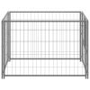 Dog Kennel Silver 39.4"x39.4"x27.6" Steel