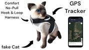 Movement Sensor Dog Collar Tracking Device Waterproof GPS Pet Locator Size:M