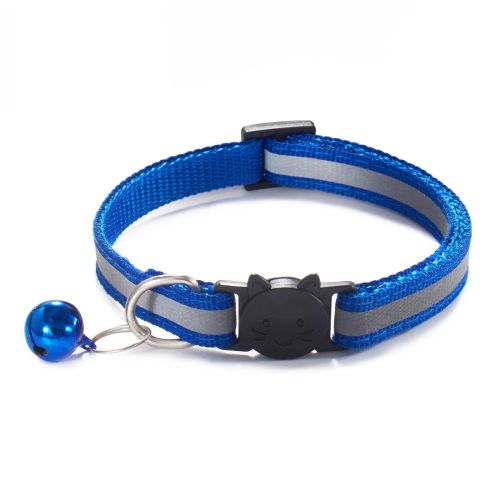 Reflective Dog Collar Pet Cat Puppy Nylon Collar with Bell Neck Adjustable Reflective Dog Collar Pet Cat Puppy Nylon Collar with Bell Neck Adjustable