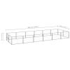 Dog Kennel Silver 129.2 ft¬≤ Steel