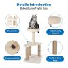 Cat Furniture 2-Tier Cute Small Cat Tree for Indoor