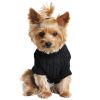 Dog Cable Knit 100% Cotton Sweater Jet Black